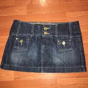 Denim mini skirt size 3